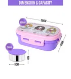 Stainless Steel Insulated 2 Containers Lunch Box for Kids 