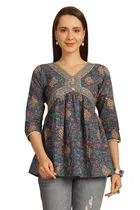 Cotton Printed Top for Women 