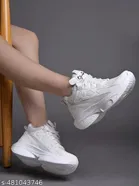 Solid Mesh Sneakers for Women 