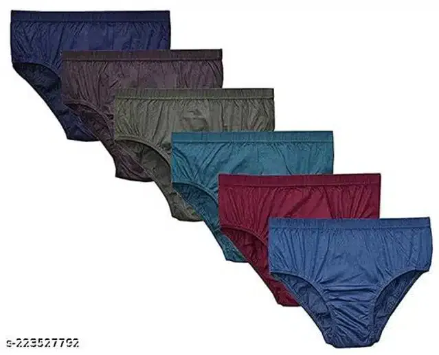 Cotton Blend Briefs for Women (Multicolor, XS) (Pack of 6)