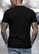 California Polyester T-Shirt for Men ,Black 