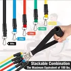 5 Pcs Set Heavy Exercise Gym Fitness Home Workout Rope Resistance Band