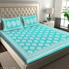Cotton Double Bedsheet with 2 Pillow Cover 