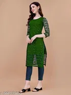 Net Kurti for Women,  Green  