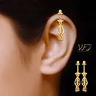 Brass Pearl Ear Cuffs for Women 