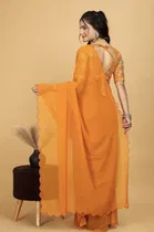 Silk Woven Design Saree for Women, Mustard 