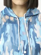 CITIZEN Men's PVC Full Sleeve Printed Raincoat with Adjustable Hood and Pocket 