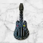 Wooden Guitar Shape Key Holder 