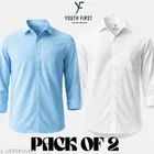 Cotton Blend Solid Shirts for Men, Multicolor 