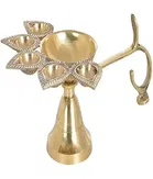 Brass Panchmukhi Deepak & Pooja Bell 