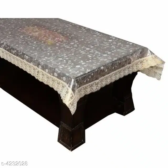 PVC Centre Table Cover (Multicolor, 40x60 Inches)