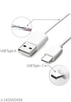 Mobile Type-C Charging Cable (White, 1 m)