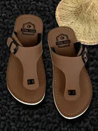 Flipflops for Men (Brown, 6)