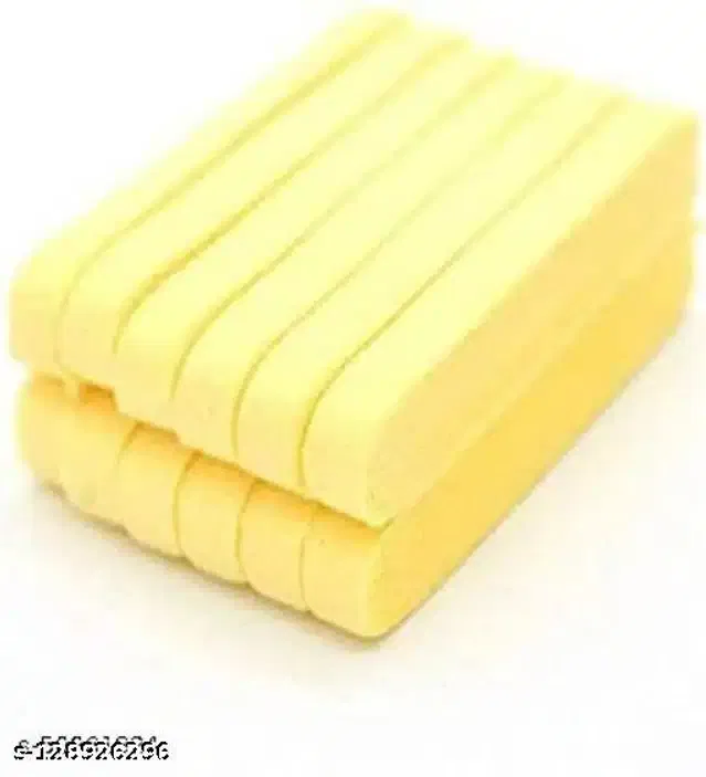 Premium Makeup Sponges (Yellow, Pack of 12)