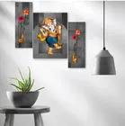 MDF 3 Pcs Designer Wall Painting for Home & Office 