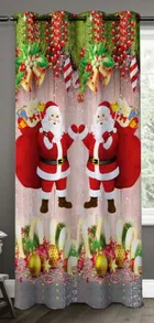 Polyester Curtain for Home (Multicolor, 4x7 Feet)