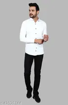 Cotton Blend Full Sleeves Shirt for Men 