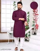 Embellished Mirror Work Kurta Set for Women 