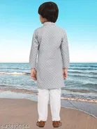 Cotton Blend Kurta with Pyjama for Boys 