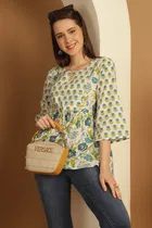 Cotton Printed Top for Women 