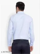 Cotton Blend Solid Full Sleeves Shirt for Men 