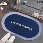 Silicone Quick Drying Bath Mat (Navy Blue, 40x60 cm)