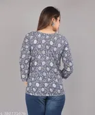 Rayon Printed Kurti for Women 