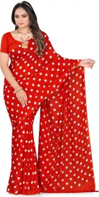 Georgette Printed Saree for Women 