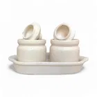 Sand Pickle Jar, White, Pack of 2 