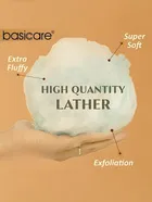 Basicare Luxe White Loofah Sponge Body Scrubber Gentle Exfoliating Sponge Pack of 2