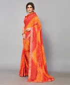 Printed Saree with Unstitched Blouse for Women 