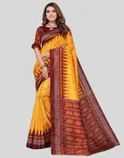 Art Silk Printed Saree for Women 