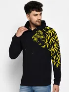 Hooded Printed Full Sleeves T-shirt for Men 