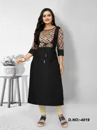 Cotton Blend Printed Kurti for Women 