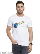 Round Neck Tricolour Republic Day T-Shirt for Men 