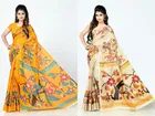 Khadi Silk Printed Saree for Women 