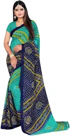 Georgette Printed Saree for Women 