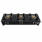 Khaitan 3B BP JIO Black Glass Manual Gas Stove  