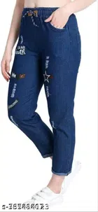Jeans for Women (Navy Blue, 26)