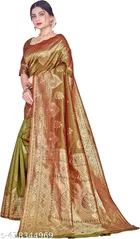Banarasi Silk Zari Woven Saree for Women 