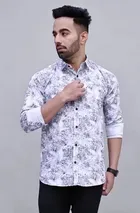 Full Sleeves Printed Shirt for Men (Multicolor, XL)