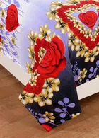 Polycotton Printed Double Bedsheet with 2 Pillow Covers 