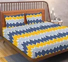 Polycotton Double Bedsheet with 2 Pillow Cover 