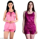 Satin Nightdress Set for Women 