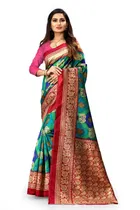 Mysore Silk Printed Saree for Women 