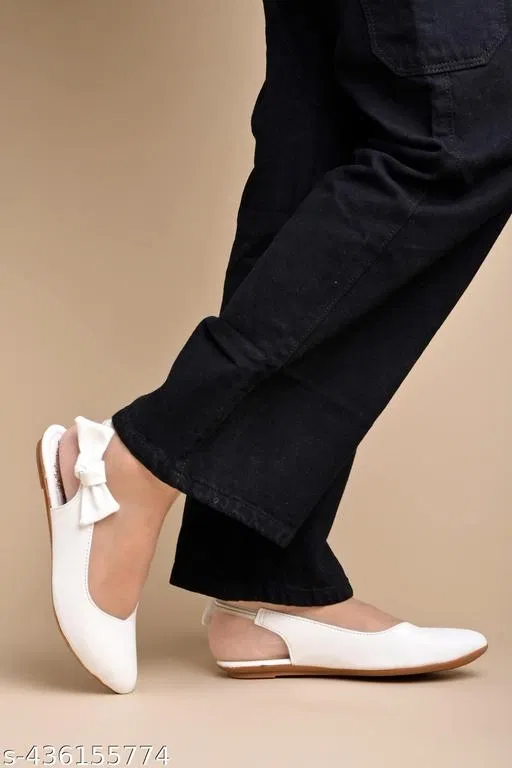 Shoetopia Girls Ballerinas White Size 4.0