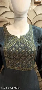 Rayon Slub Printed Kurti for Women 