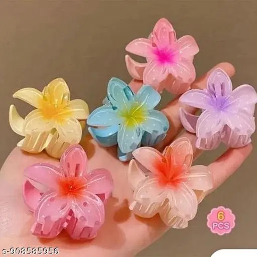Girls Hair Clips for Women (Multicolor, 3 Pcs)