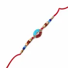Designer Golden Moti Rakhi for Brother