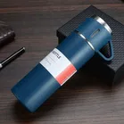 Stainless Steel Vacuum Flask Set with 2 Steel Cups 